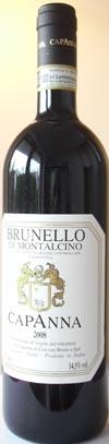 Brunello di Montalcino, Capanna, 0,75 liter 14%